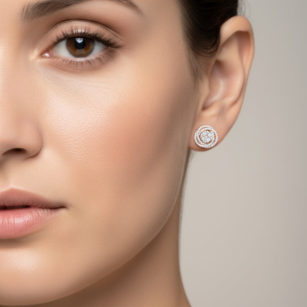 0,80 Karat Pırlanta Küpe "Leyan"