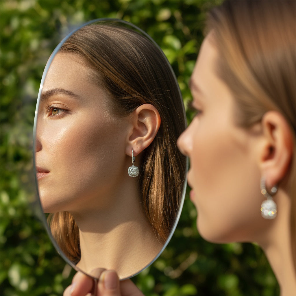 0,71 Karat Coronet Pırlanta Küpe