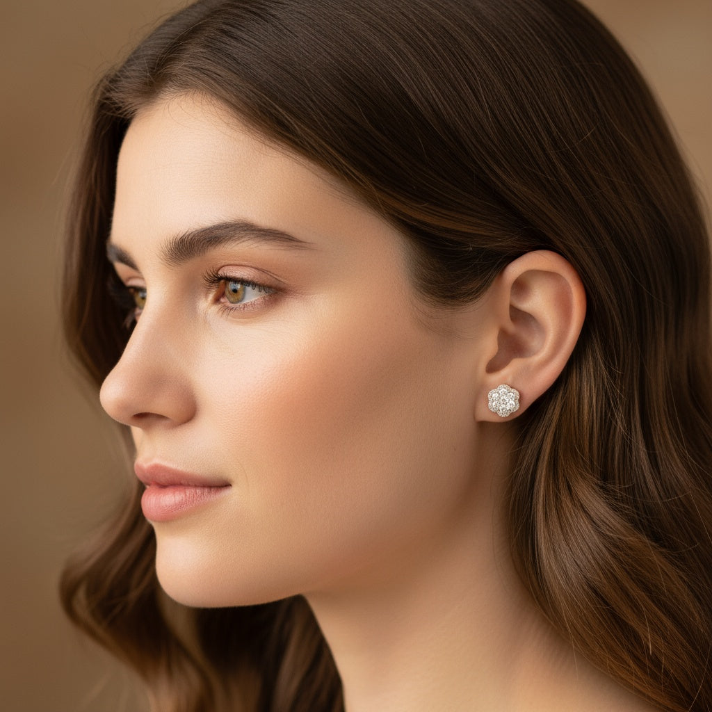 0,60 Karat Coronet Pırlanta Küpe