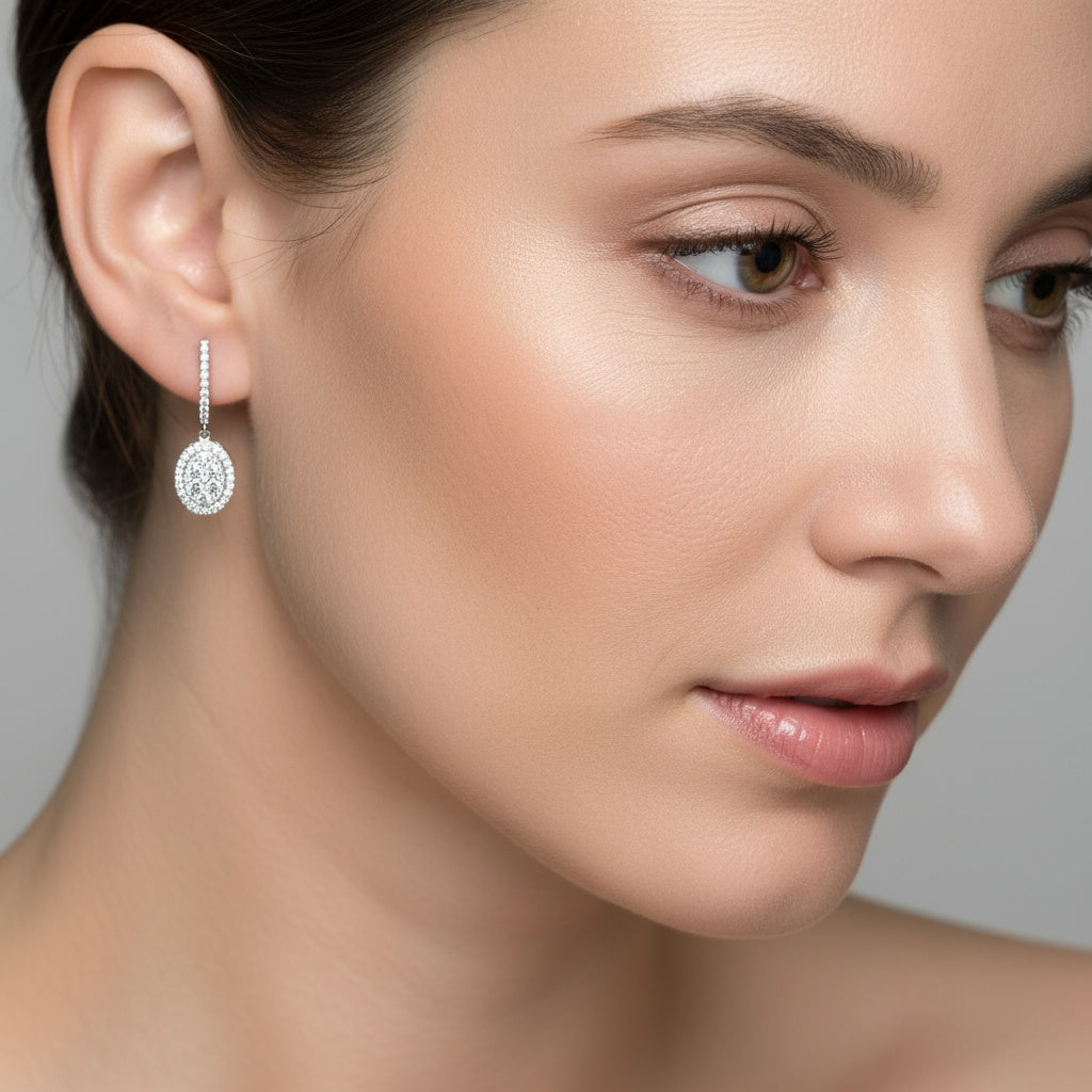 0,66 Karat Coronet Pırlanta Küpe