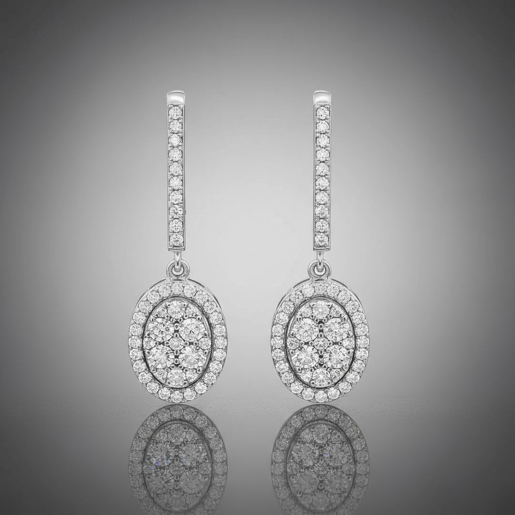 0,66 Karat Coronet Pırlanta Küpe