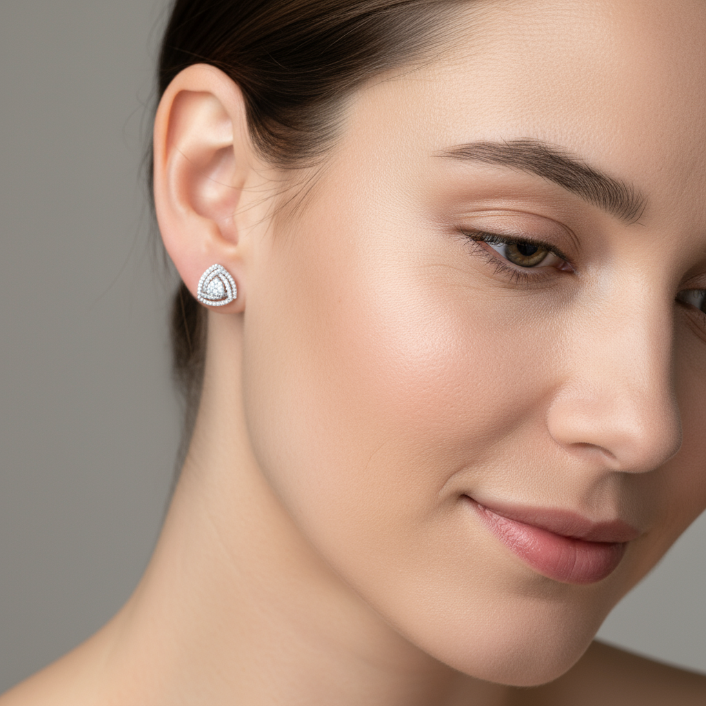 0,83 Karat Coronet Pırlanta Küpe