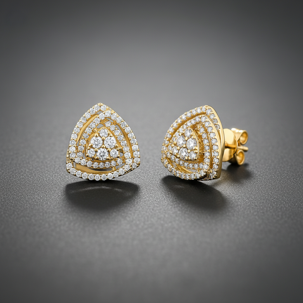 0,92 Karat Coronet Pırlanta Küpe