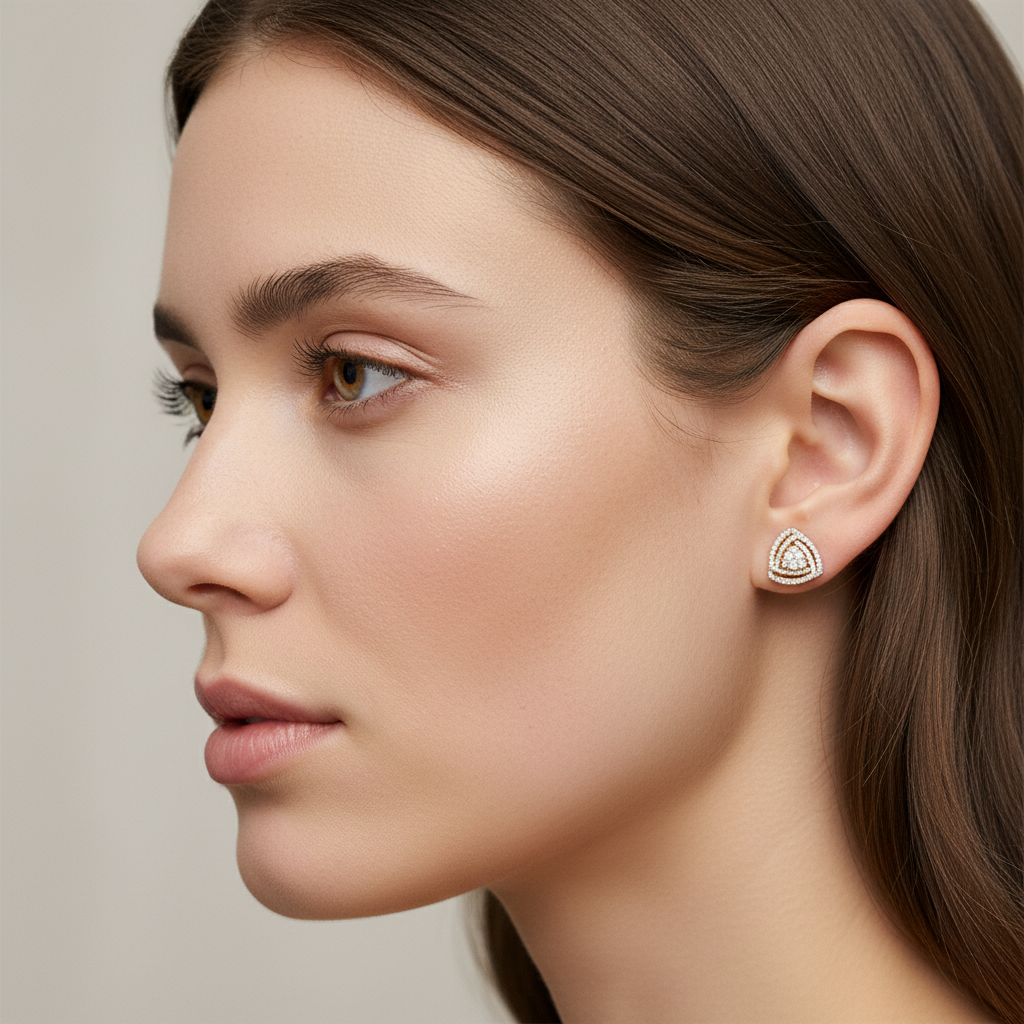 0,92 Karat Coronet Pırlanta Küpe