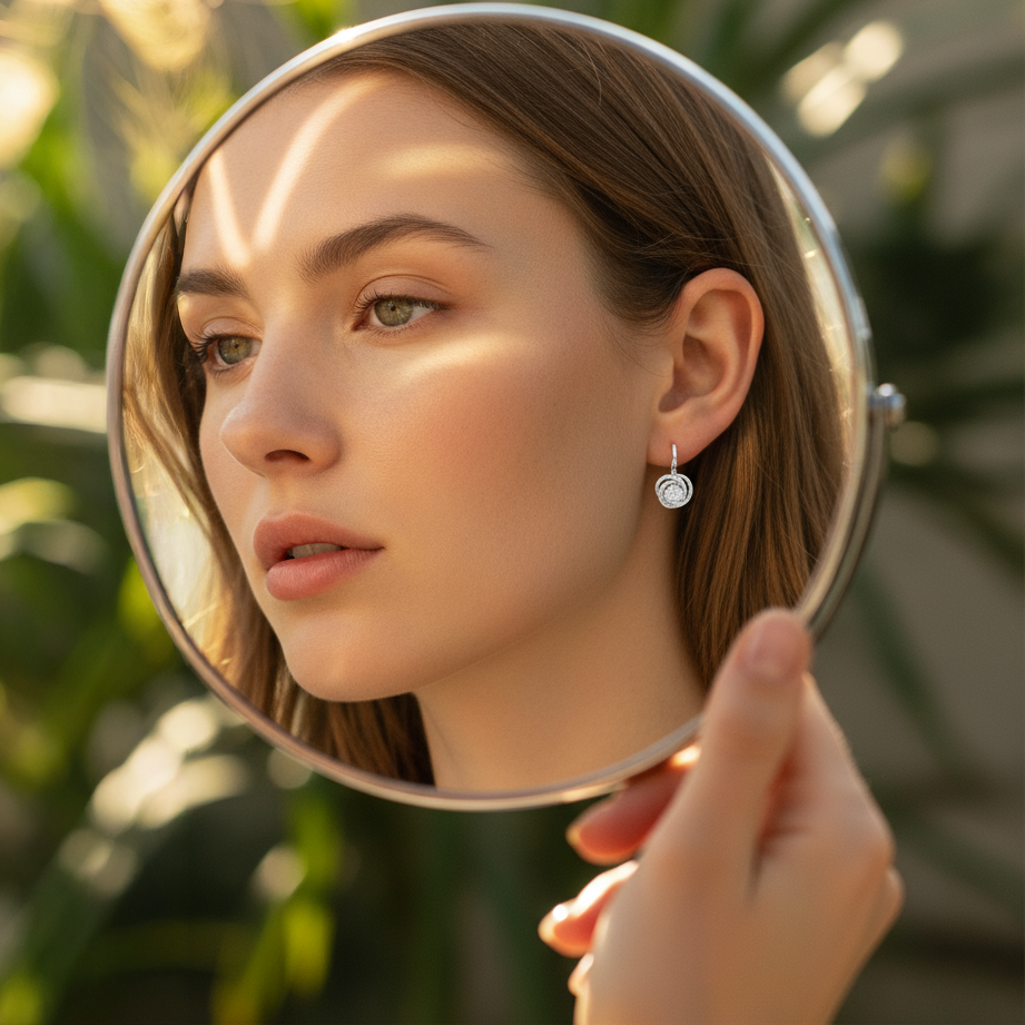 0,70 Karat Coronet Pırlanta Küpe