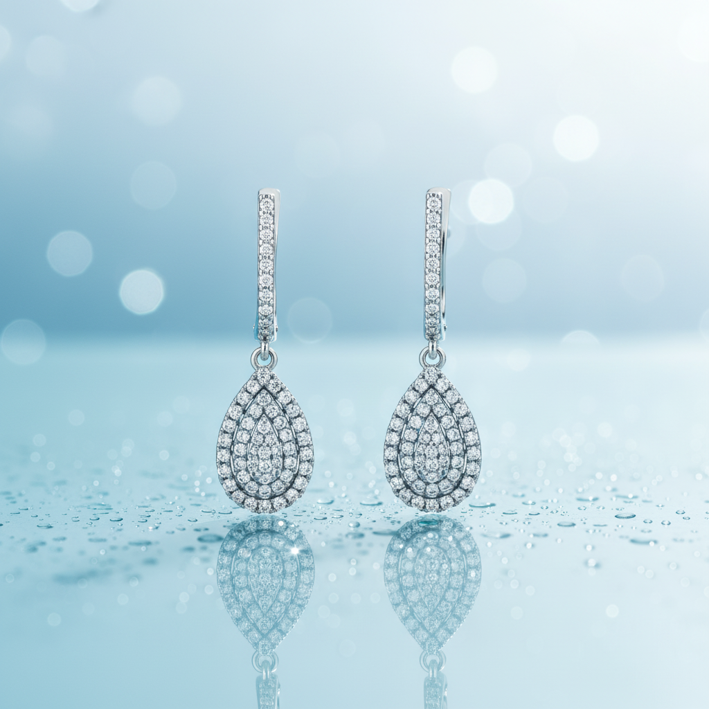 0,84 Karat Coronet Pırlanta Küpe