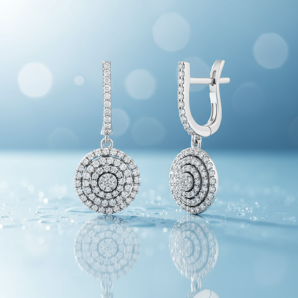 0,97 Karat Coronet Pırlanta Küpe