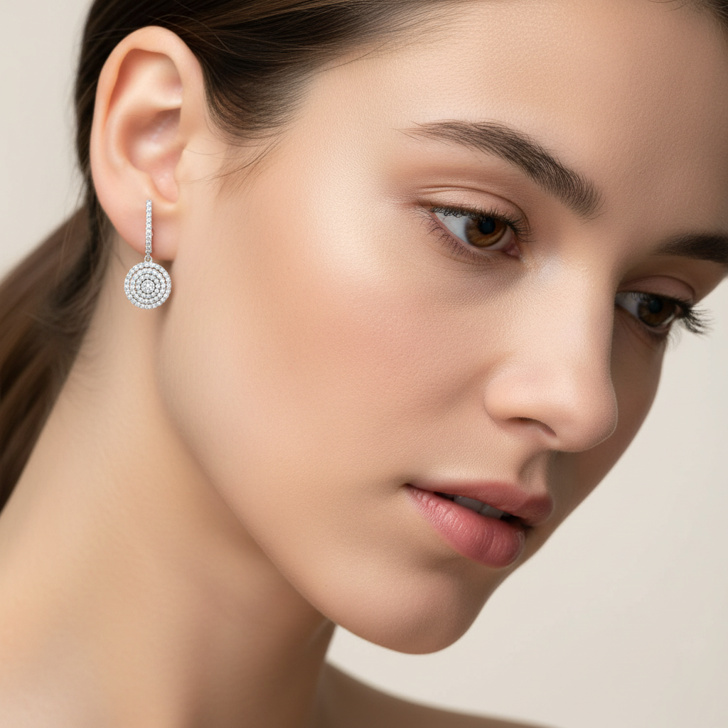 0,97 Karat Coronet Pırlanta Küpe