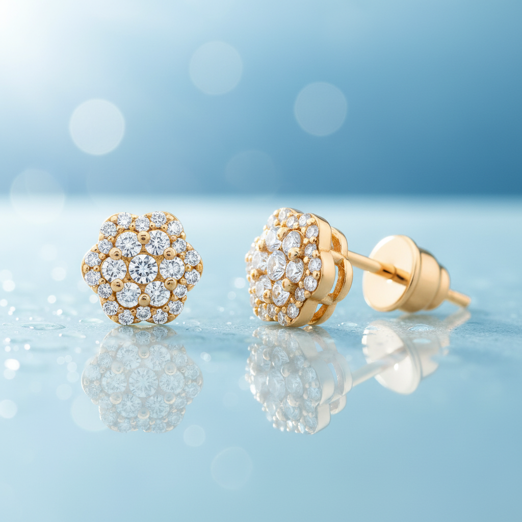 0,26 Karat Coronet Pırlanta Küpe