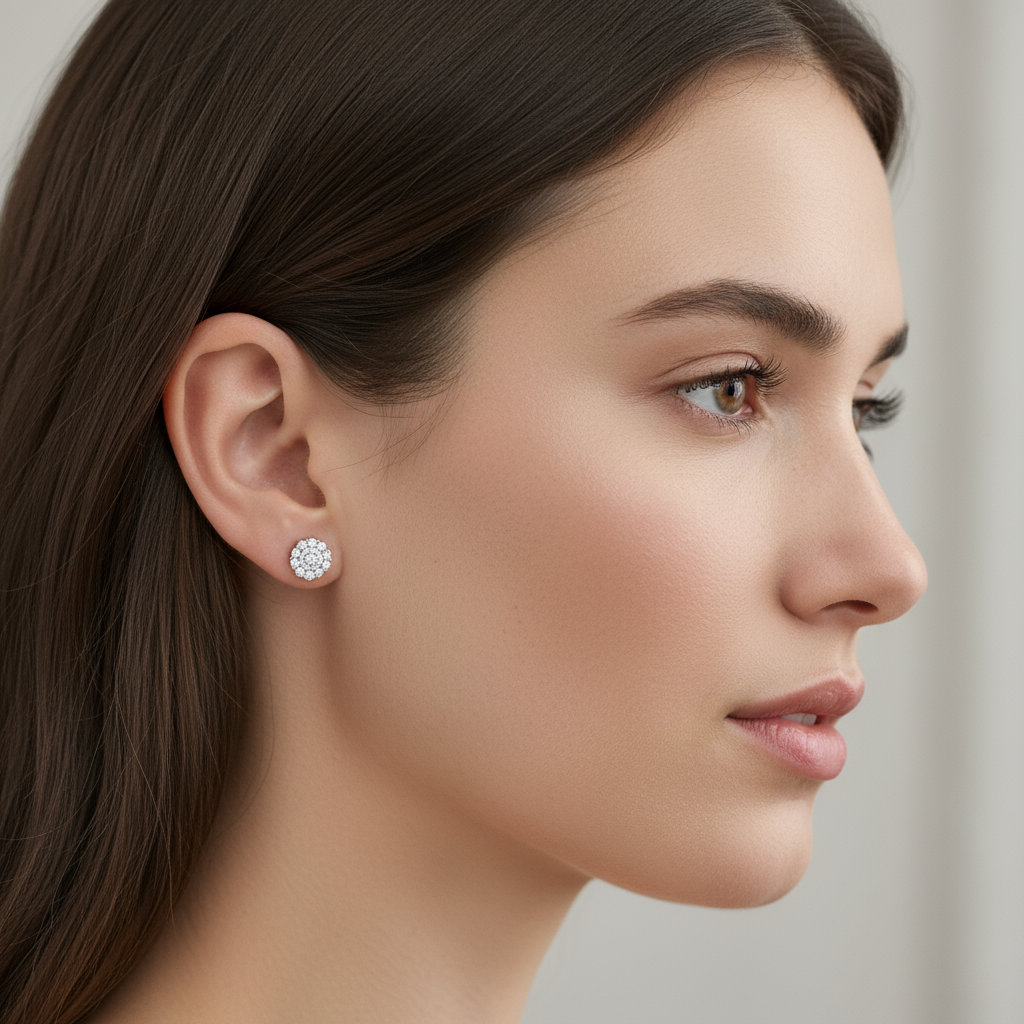 0,71 Karat Coronet Pırlanta Küpe "Valoura"