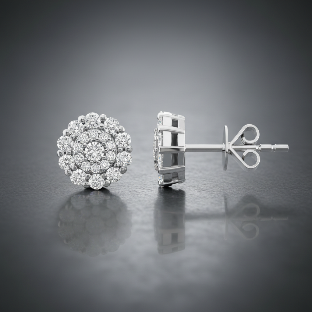 0,71 Karat Coronet Pırlanta Küpe "Valoura"