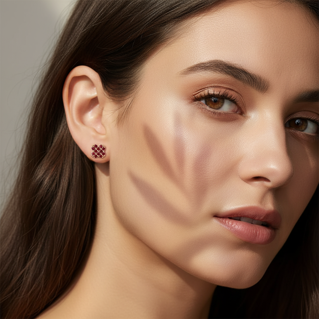 0,46 Karat Yakut Küpe "Elvin"