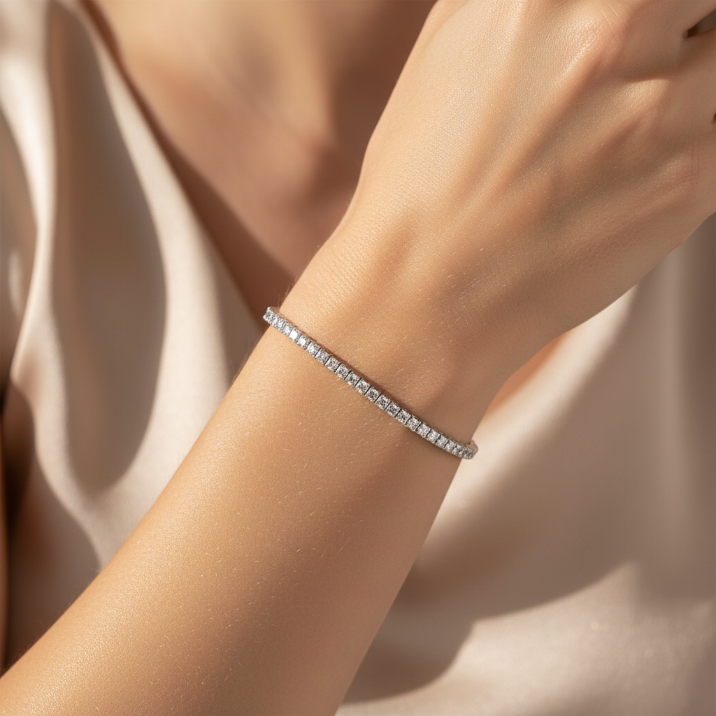 2,50 Karat Suyolu Pırlanta Bileklik "Serenity"