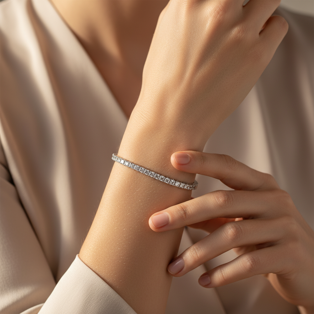 2,00 Karat Suyolu Pırlanta Bileklik "Serenity"