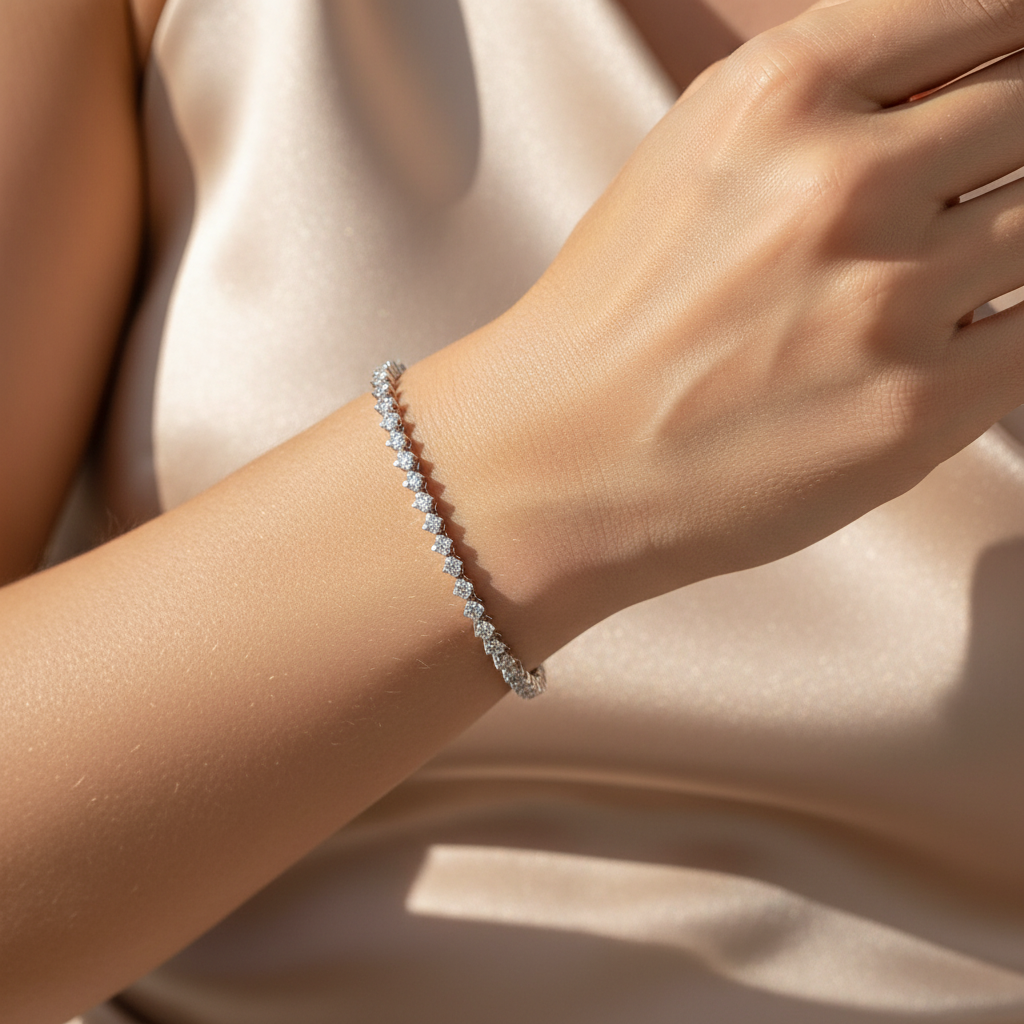 0,67 Karat Suyolu Pırlanta Bileklik