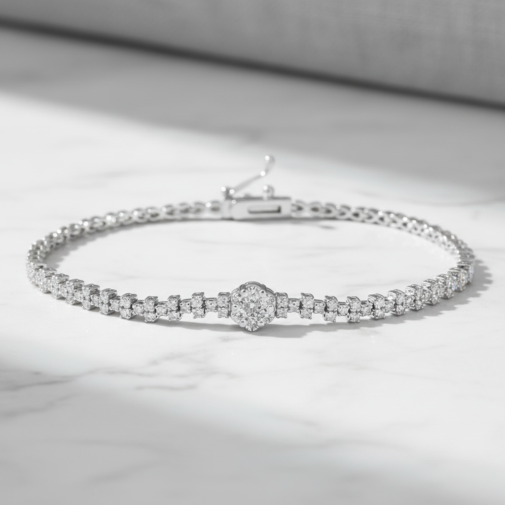 0,66 Karat Suyolu Pırlanta Bileklik