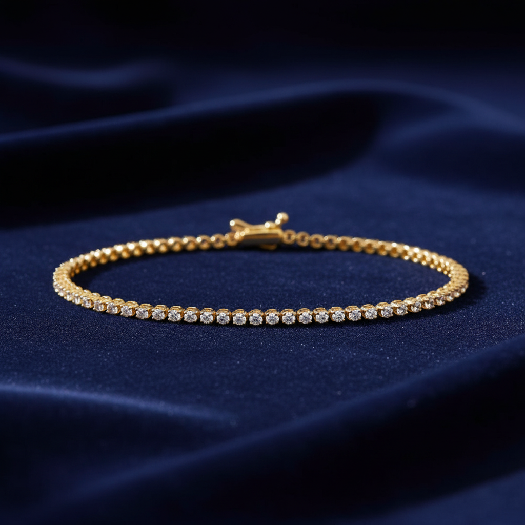 0,71 Karat Suyolu Pırlanta Bileklik "Kral Tacı"