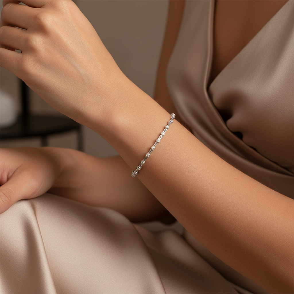 0,50 Karat Suyolu Pırlanta Bileklik