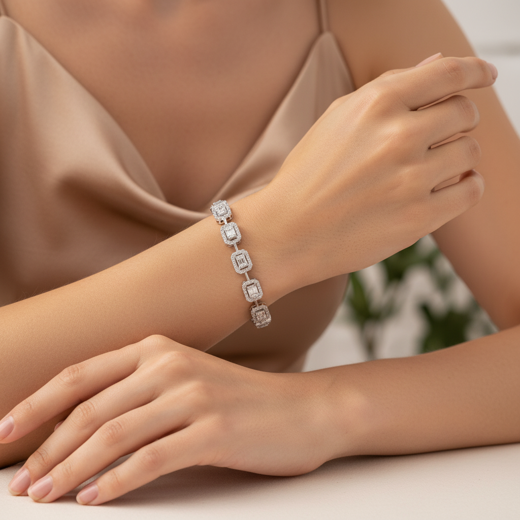 3,23 Karat Baget Pırlanta Bileklik