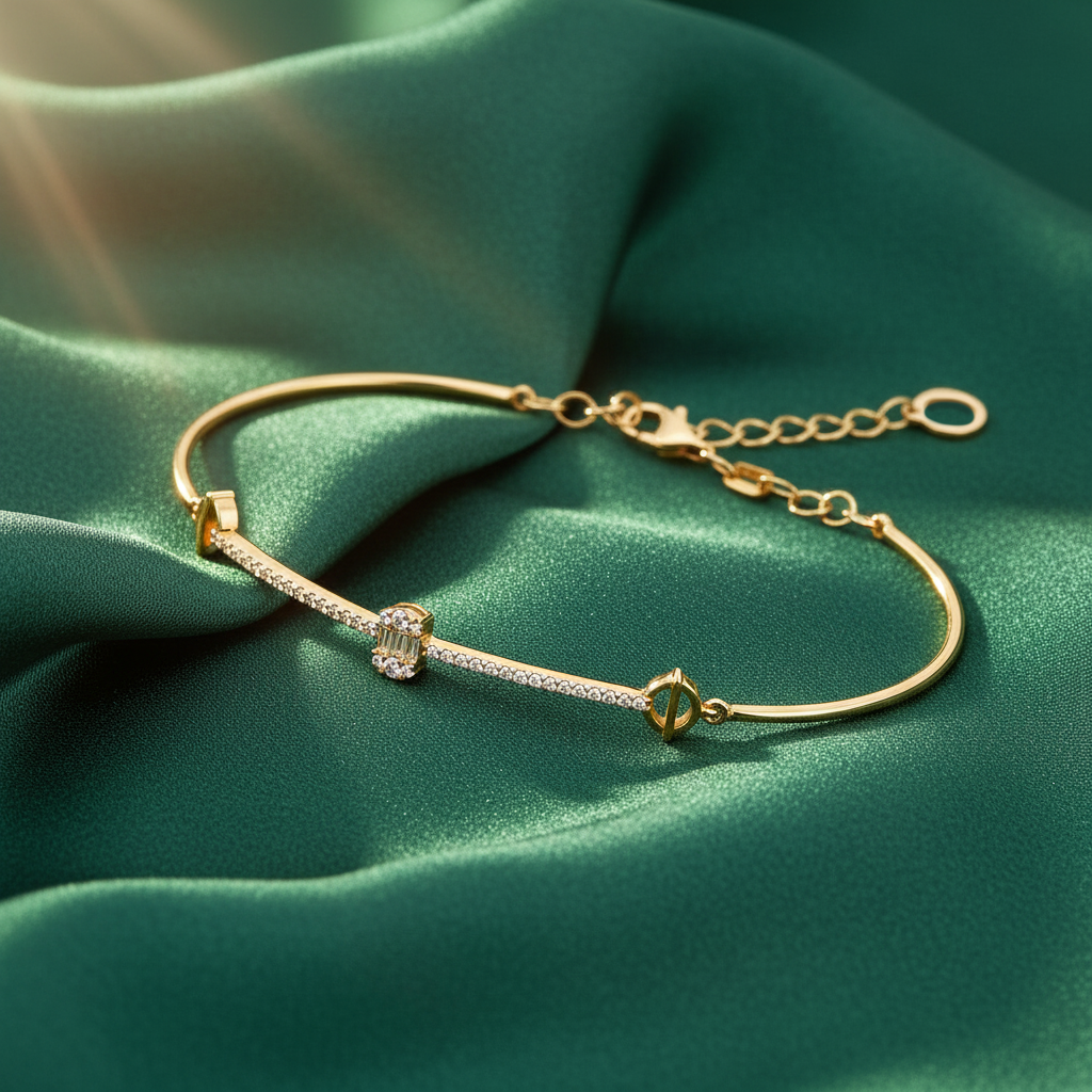 0,24 Karat Baget Pırlanta Bileklik