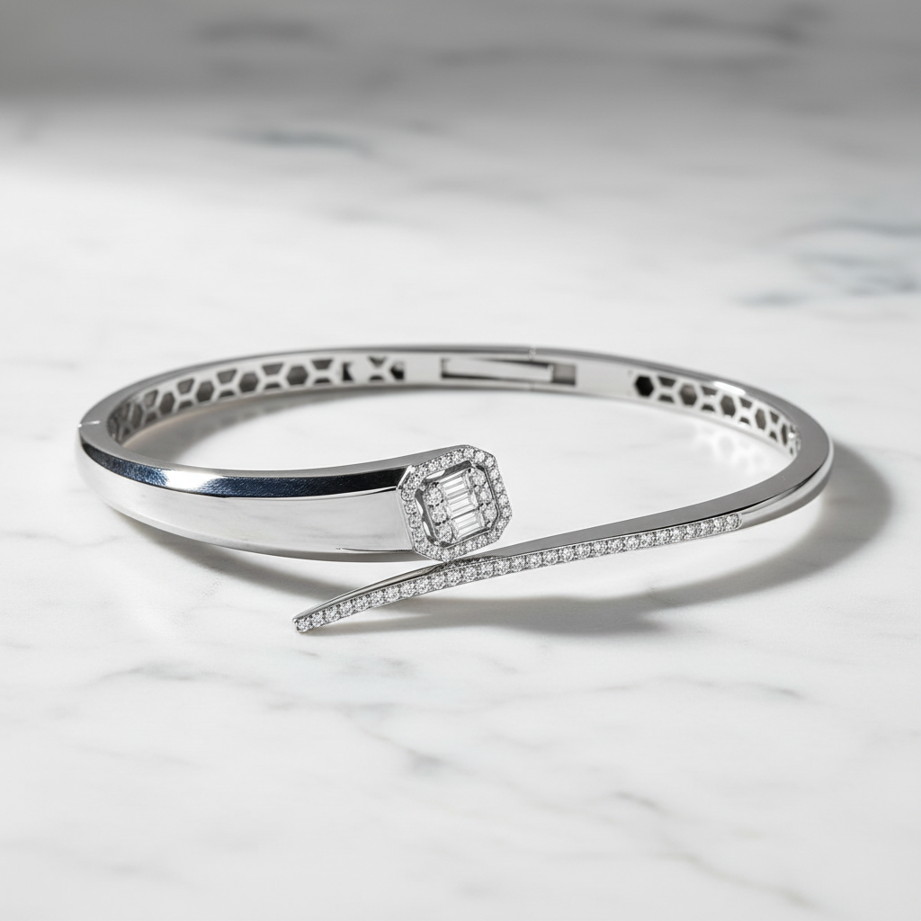 0,37 Karat Baget Pırlanta Bilezik "Lina"