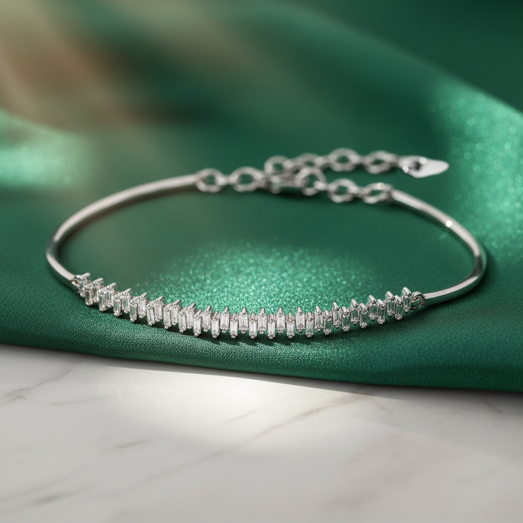 0,52 Karat Baget Pırlanta Bileklik