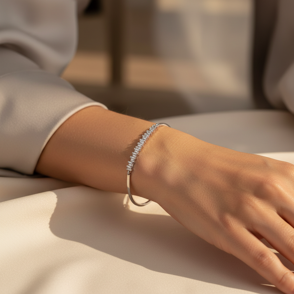 0,52 Karat Baget Pırlanta Bileklik