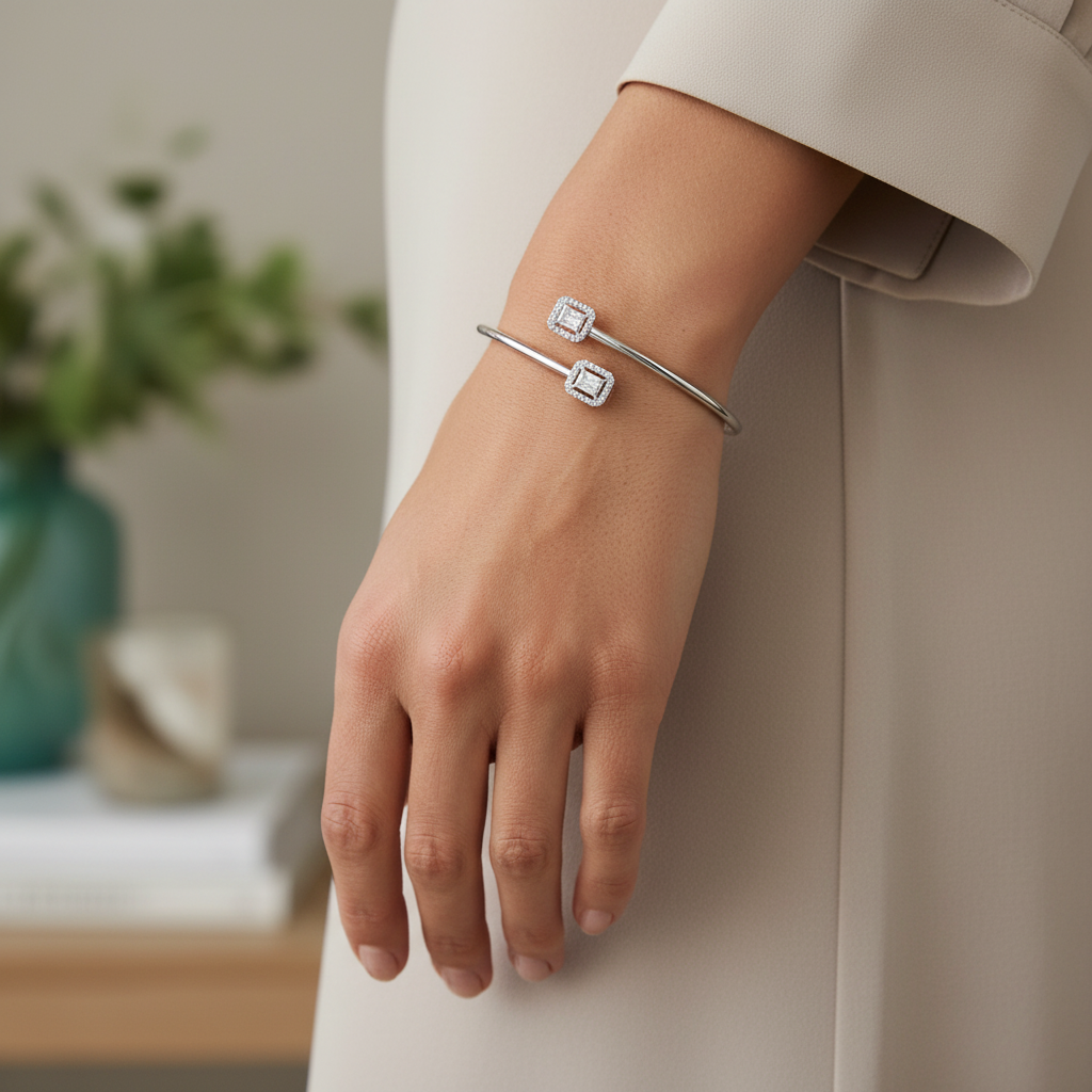 0,58 Karat Baget Pırlanta Bileklik "Pendanza"