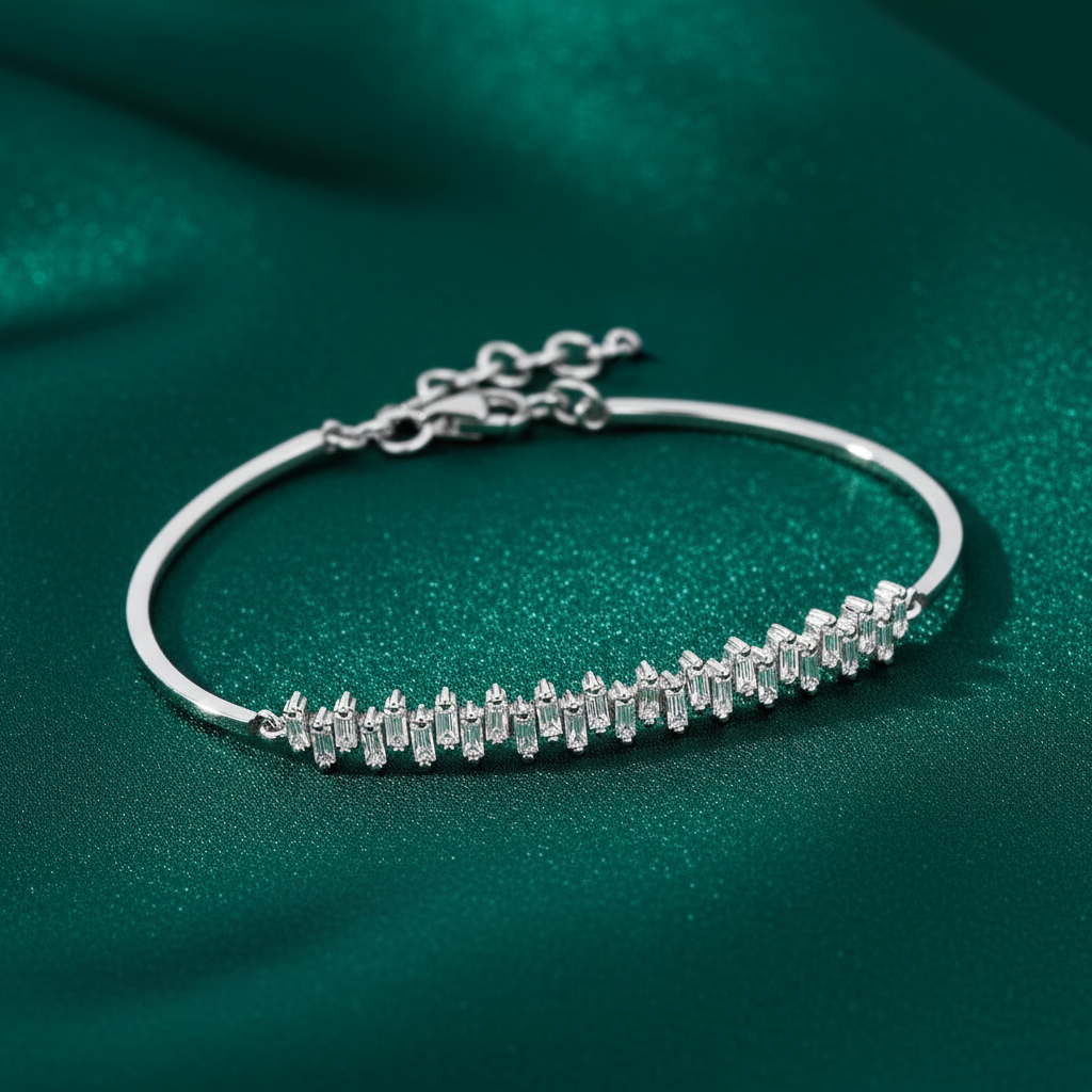 0,80 Karat Baget Pırlanta Bileklik