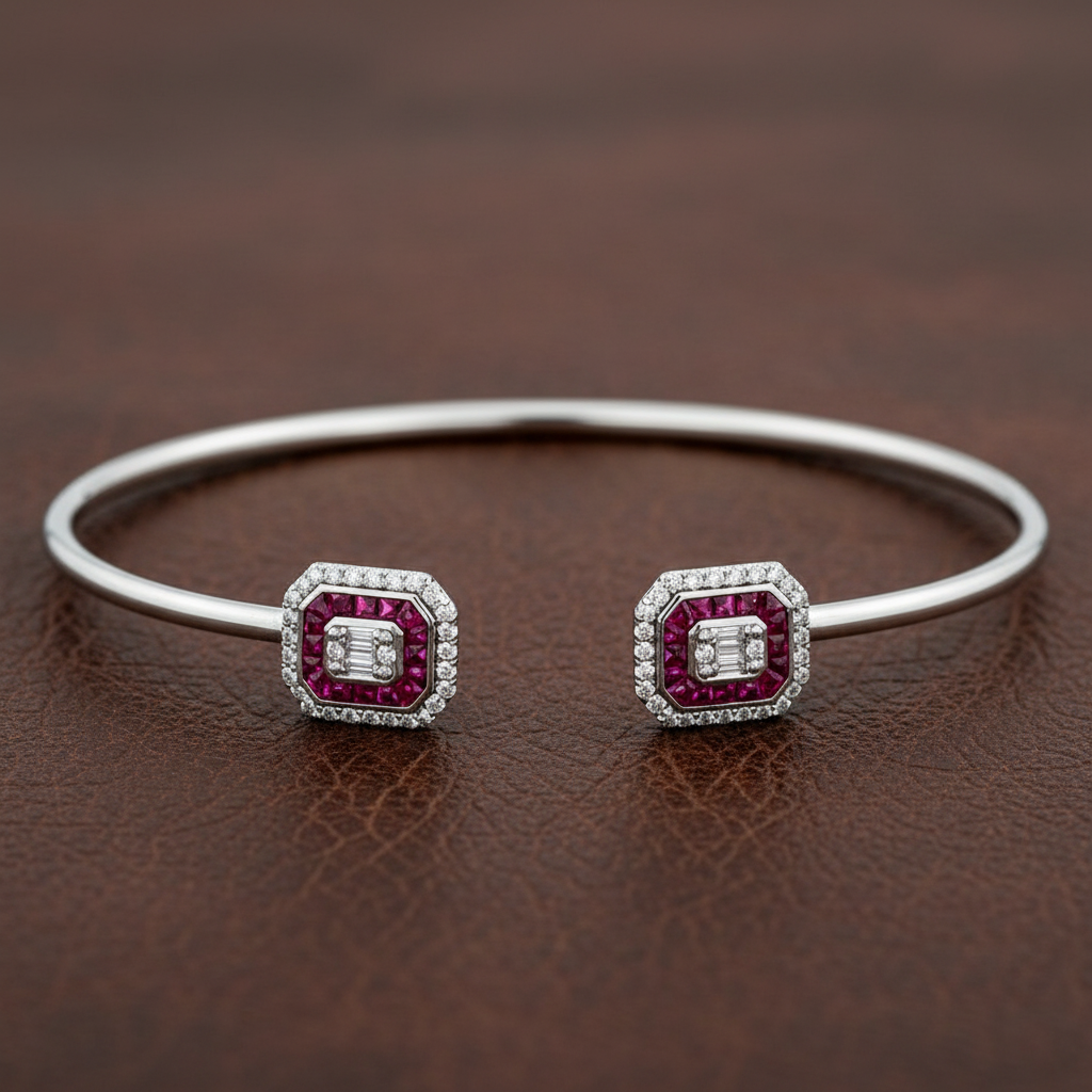 2,02 Karat Baget Pırlanta Bilezik