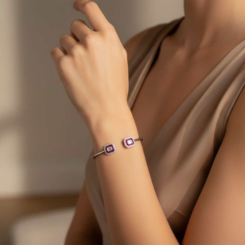 2,02 Karat Baget Pırlanta Bilezik