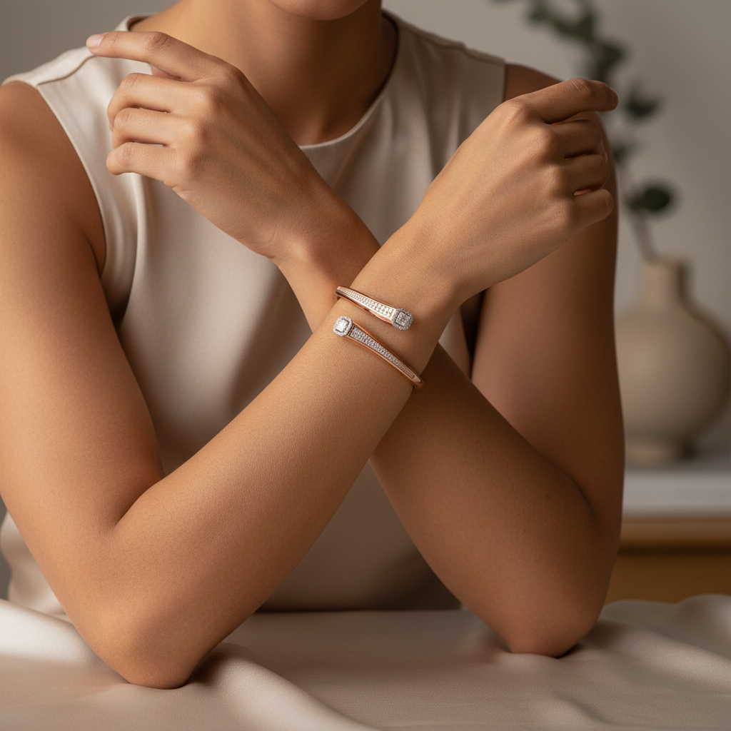 1,36 Karat Baget Pırlanta Bileklik