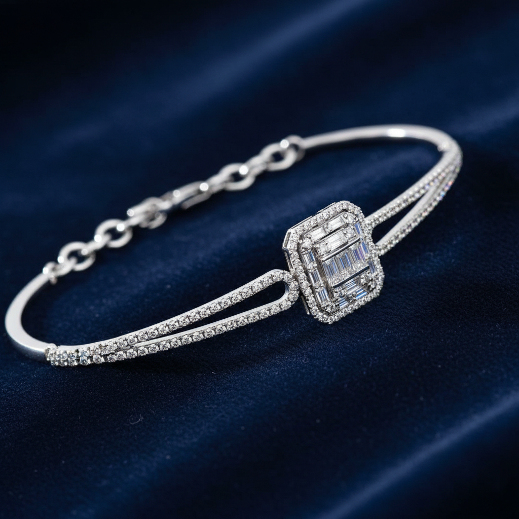 1,20 Karat Baget Pırlanta Bileklik