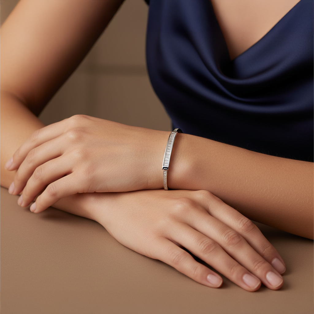 1,94 Karat Baget Pırlanta Bileklik