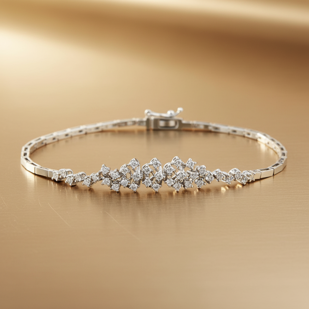 0,65 Karat Tasarım Pırlanta Bileklik