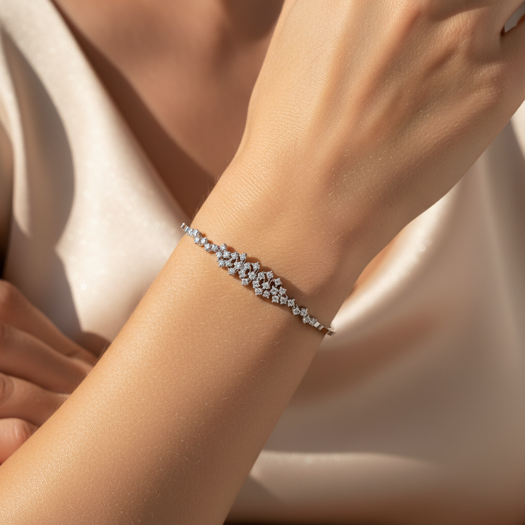 0,65 Karat Tasarım Pırlanta Bileklik