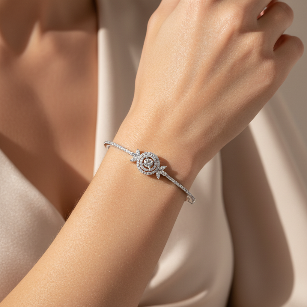 0,92 Karat Tasarım Pırlanta Bileklik