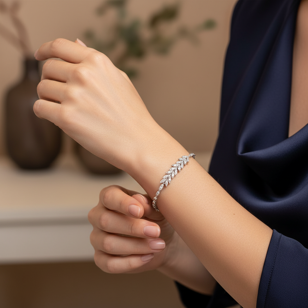 0,97 Karat Tasarım Pırlanta Bileklik