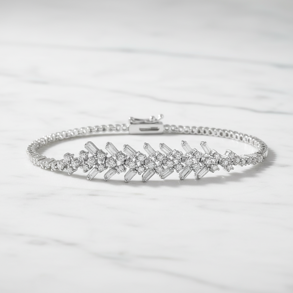 1,68 Karat Tasarım Pırlanta Bileklik