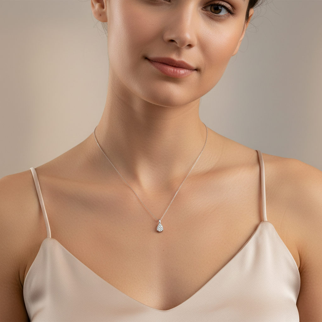 0,17 Karat Coronet Pırlanta Kolye