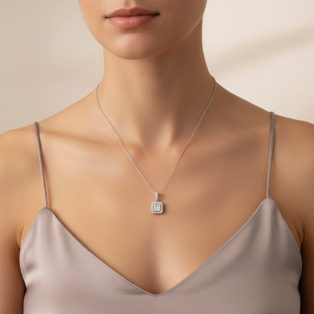 0,21 Karat Coronet Pırlanta Kolye "Feri"