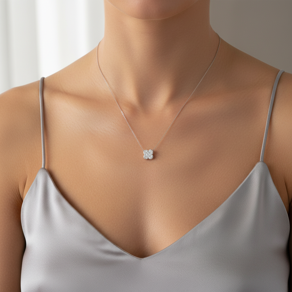 0,18 Karat Coronet Pırlanta Kolye "Elvin"