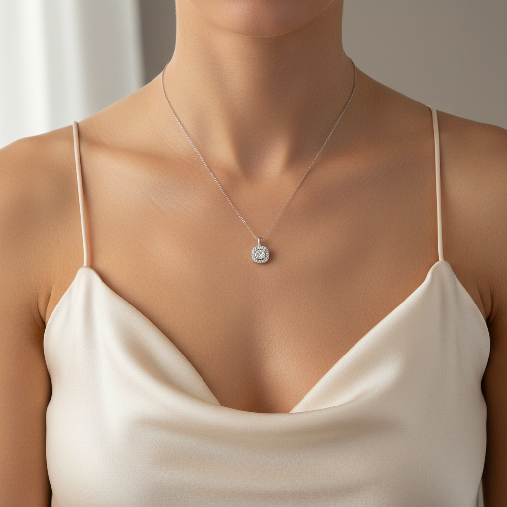 0,23 Karat Coronet Pırlanta Kolye