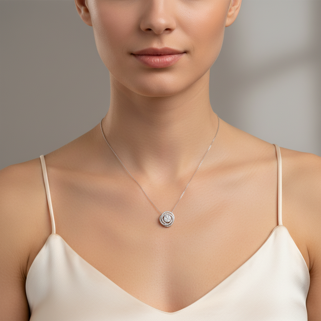 0,74 Karat Pırlanta Kolye "Leyan"