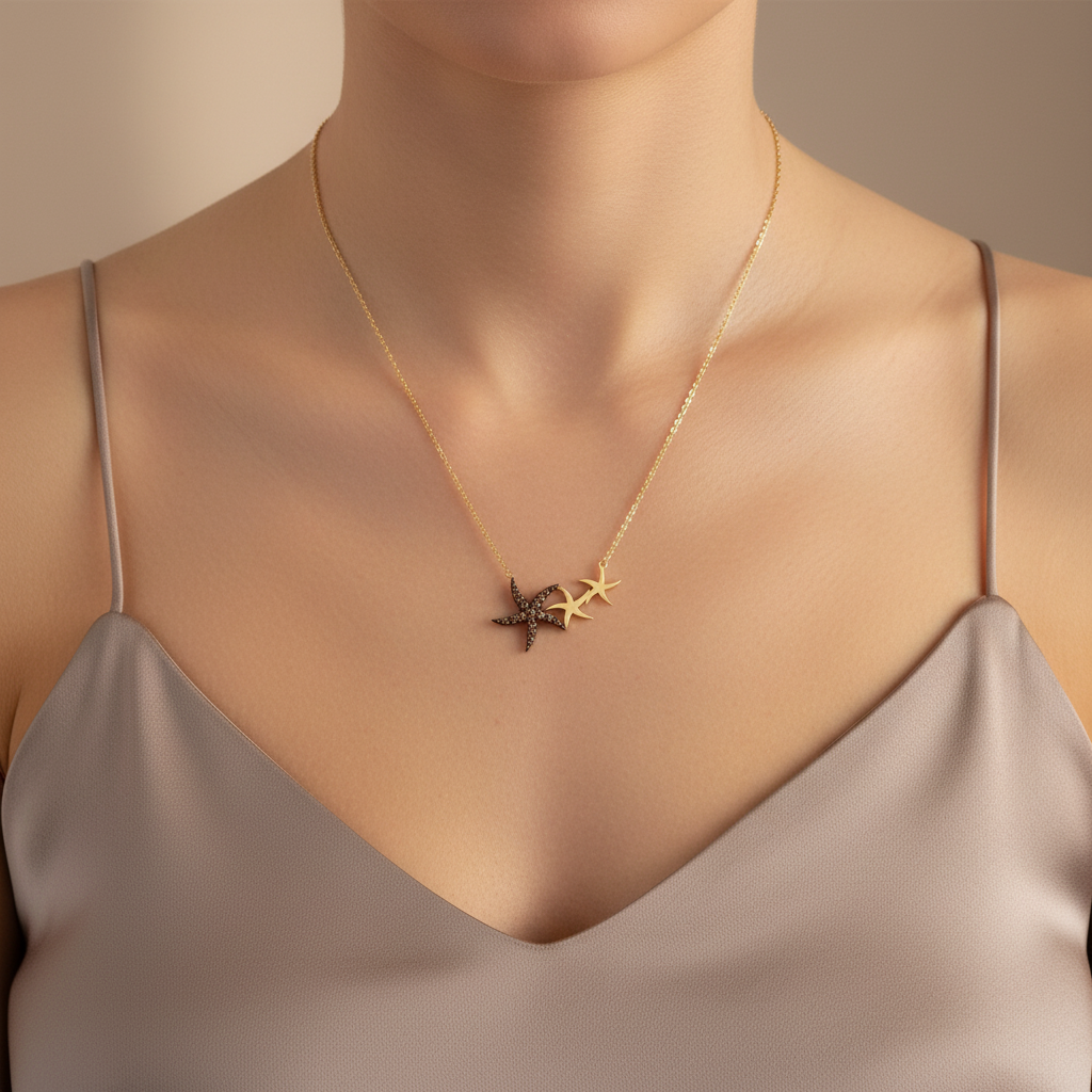 0,12 Karat Tasarım Kolye "Brown"