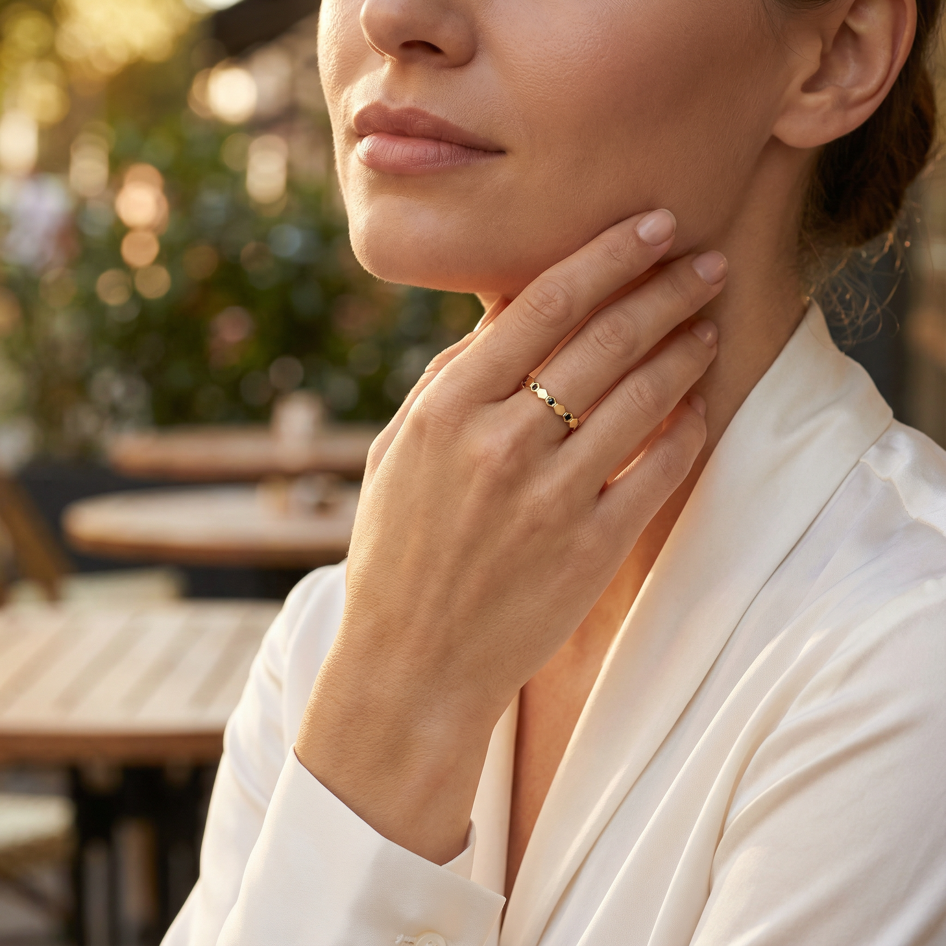 0,02 Karat Siyah Pırlanta Yüzük