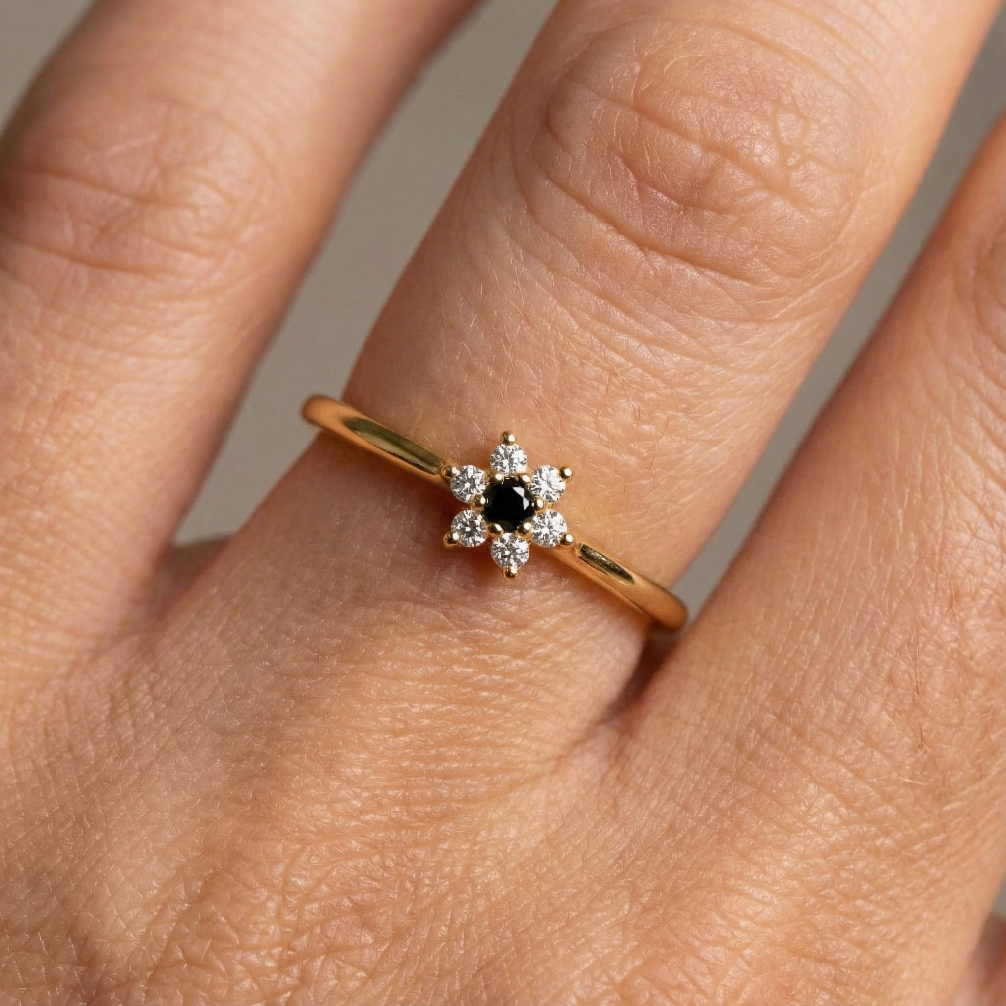 0,11 Karat Safir Pırlanta Yüzük