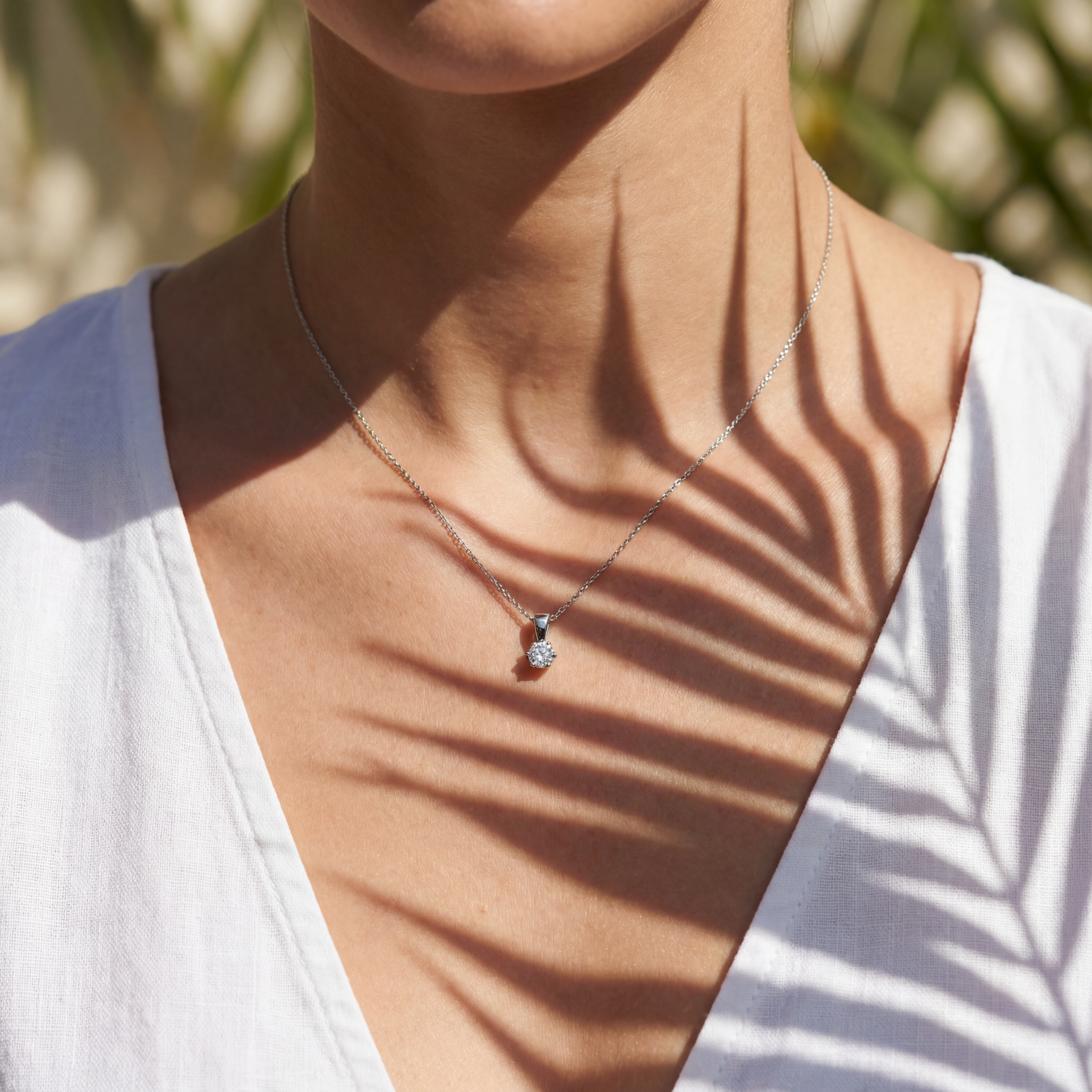 0,40 Karat Pırlanta Tektaş Kolye